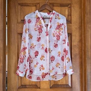 Floral Sheer Blouse - size M